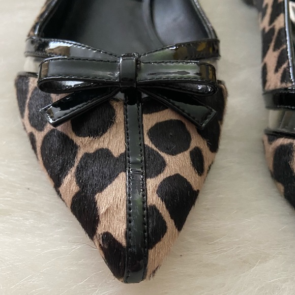 Michael Kors Collection Calf Hair Leopard Flats - Picture 4 of 12